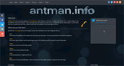 Desktop Screenshot of antman.info