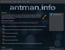 Tablet Screenshot of antman.info